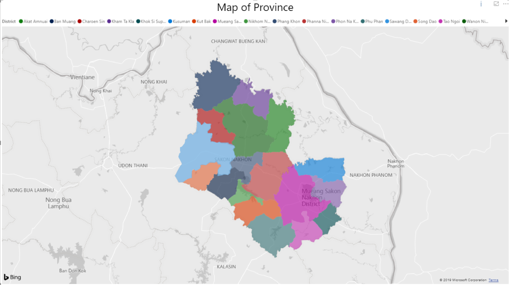 Map of Sakonnakhon